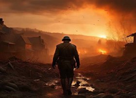 战争故事插画、战争故事插画素材