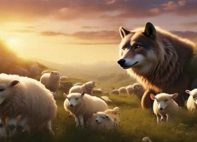 给我讲羊和狼的故事、给我讲羊和狼的故事英语