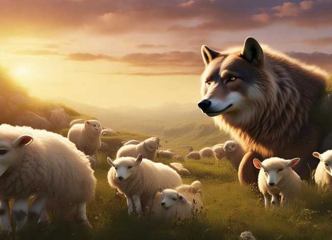 给我讲羊和狼的故事、给我讲羊和狼的故事英语