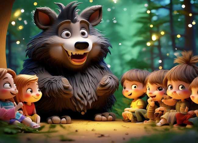 儿童故事大灰狼100个免费听 - 少儿大灰狼故事大全在线听