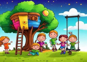 儿童故事情景画简单（幼儿故事情景画图片简单）