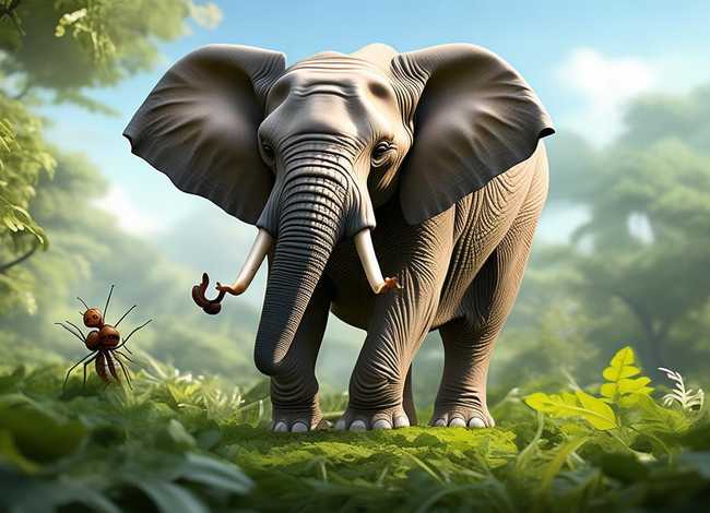 大象蚂蚁的故事（大象蚂蚁的故事内容）