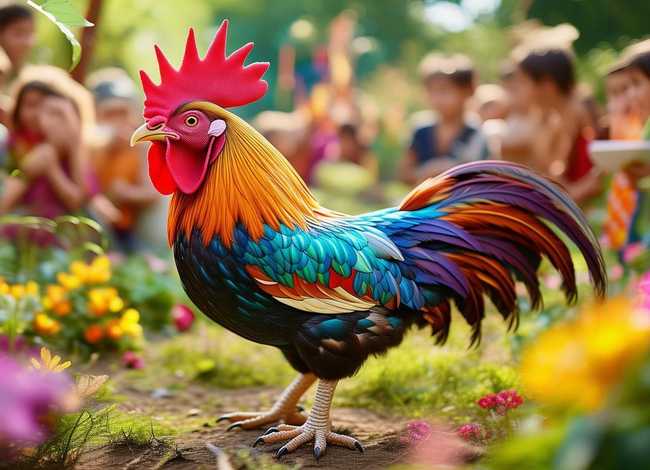 儿童故事大全骄傲的大公鸡；幼儿园骄傲的大公鸡故事教案