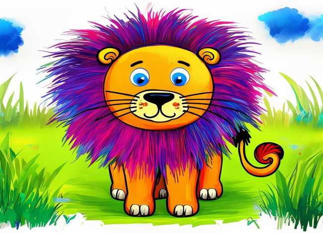 狮子儿童画,狮子儿童画简笔画 狮子儿童画,狮子儿童画简笔画