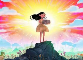 女娲补天的神话故事幼儿版（女娲补天的神话故事幼儿版图片）