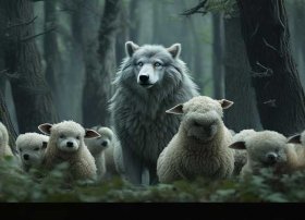 大灰狼和七只小羊的故事 一只大灰狼和七只小羊的故事