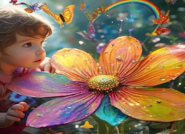 幼儿七色花的故事（七色花的故事幼儿绘图）