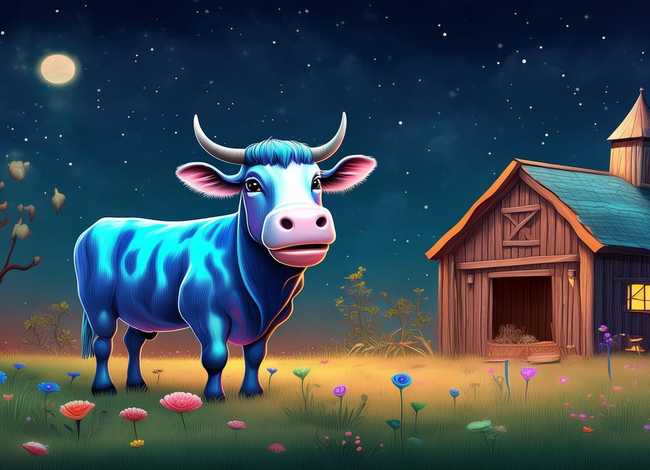 神奇的奶牛的睡前故事；神奇的奶牛的睡前故事图片