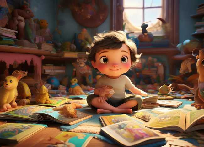 儿童收集故事、收集一个小故事