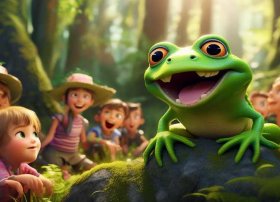 青蛙邻居儿童故事 - 青蛙邻居的故事