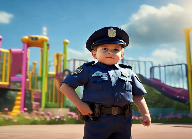 关于警察幼儿的故事简短 - 关于警察幼儿的故事简短一点
