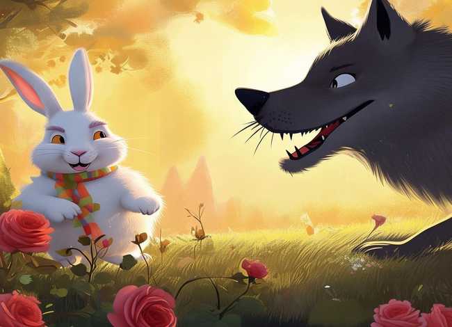 儿童故事兔子和大灰狼,民间故事——兔子和大灰狼的故事 儿童故事兔子和大灰狼,民间故事——兔子和大灰狼的故事