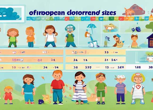 欧洲儿童尺码对照表 - 欧洲儿童衣服尺码对照表