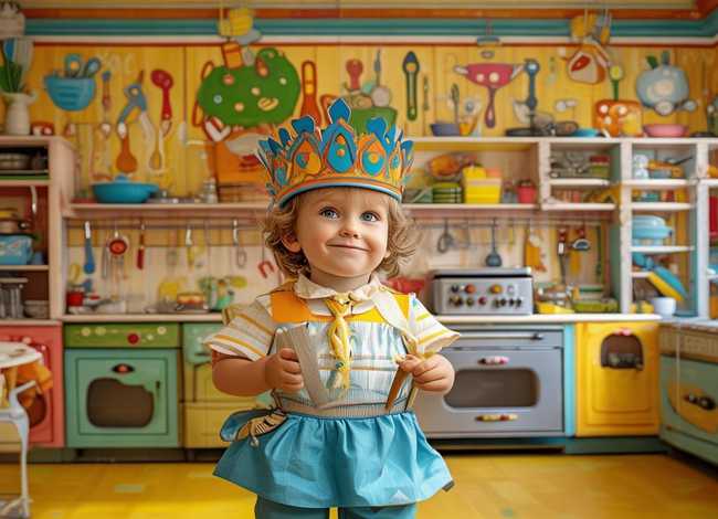 完整儿童厨房里的国王，厨房里的国王幼儿故事