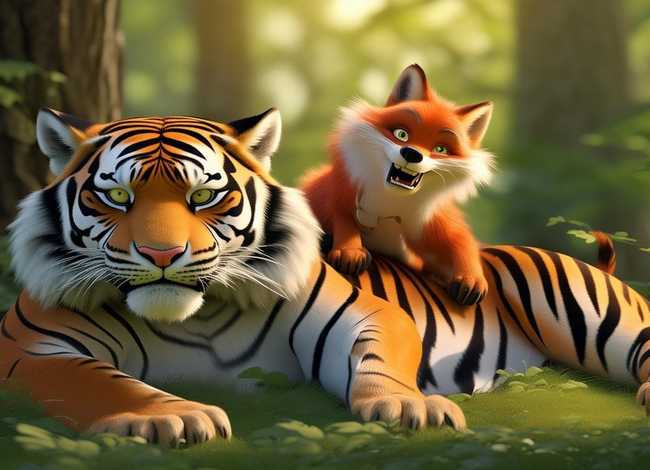 狐假虎威寓言儿童故事视频;寓言故事狐假虎威故事视频 狐假虎威寓言儿童故事视频;寓言故事狐假虎威故事视频