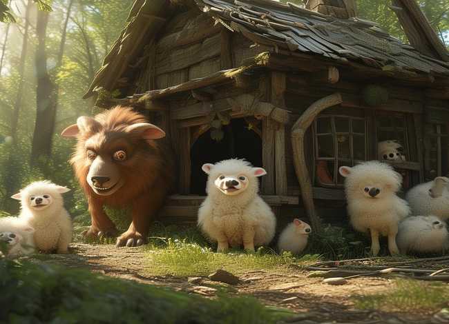 大野狼和七只小羊故事 大野狼和七只小羊故事原文