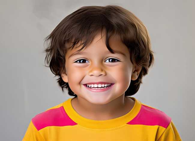 七八岁儿童正面全身照；七八岁儿童照片