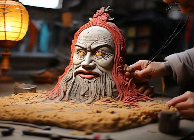 传统故事面塑、面塑的传说故事