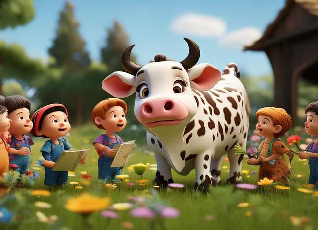 奶牛的故事儿童语音（奶牛的故事幼儿园）
