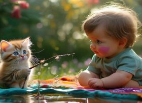 宝宝讲故事小猫钓鱼 - 宝宝讲故事小猫钓鱼教案