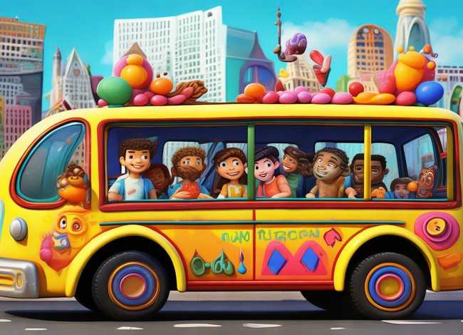 公交车视频儿童动画故事，公交车儿童动画片