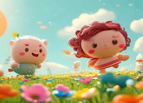 甜甜和奶粉的故事；甜甜和奶粉的动画片