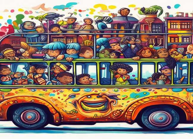 公交车巴巴的绘本故事 - 关于公交车上的绘本故事