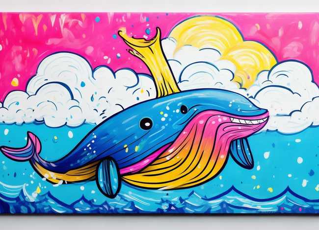 鲸鱼儿童画 鲸鱼儿童画涂色 鲸鱼儿童画 鲸鱼儿童画涂色