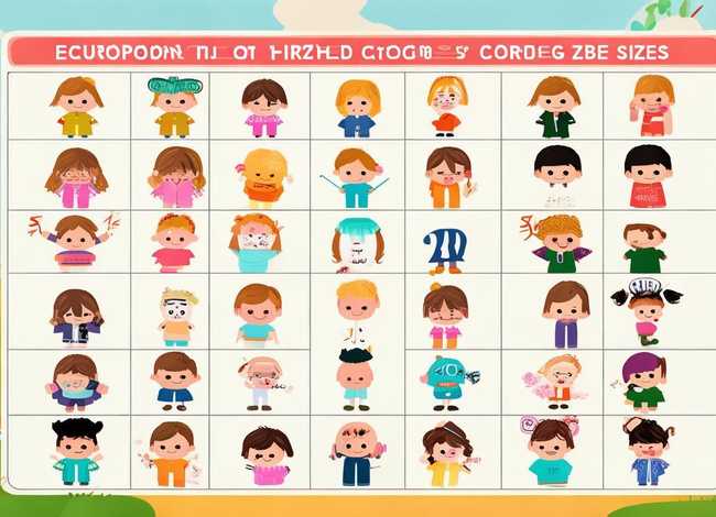 欧洲儿童尺码对照表 - 欧洲儿童衣服尺码对照表