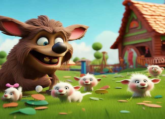 儿童故事狼和七只小山羊故事乐园 狼和七只小山羊幼儿故事 儿童故事狼和七只小山羊故事乐园 狼和七只小山羊幼儿故事