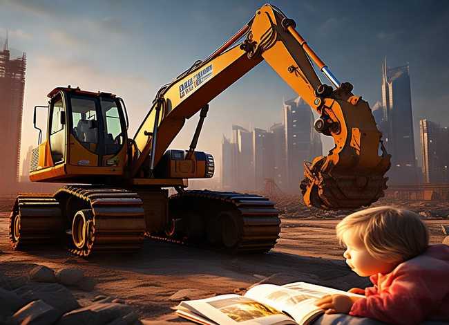挖土机故事图片，挖土机故事睡前故事