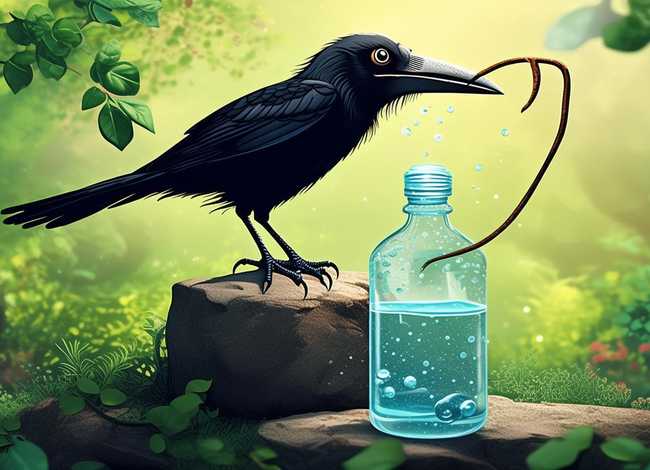 乌鸦喝水儿童故事ppt免费模板（乌鸦喝水ppt模板免费下载）