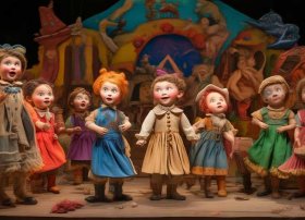 八个人视频表演儿童故事；八个人表演扮演的幼儿故事