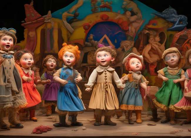 八个人视频表演儿童故事；八个人表演扮演的幼儿故事