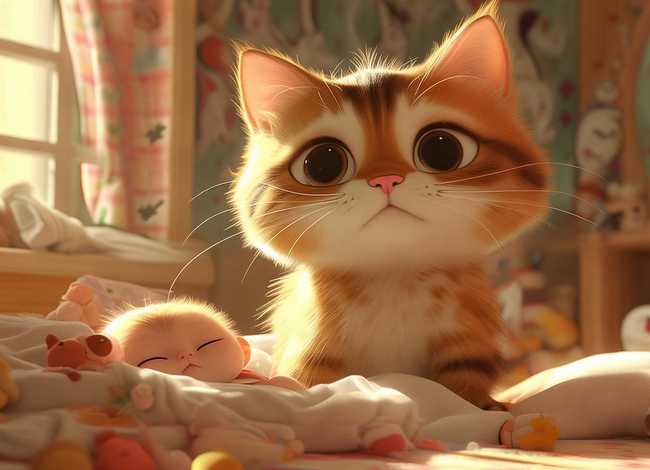 猫妈妈的担心儿童故事 - 猫妈妈的担心幼儿故事 猫妈妈的担心儿童故事 - 猫妈妈的担心幼儿故事