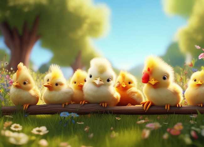 关于小鸡的故事（关于小鸡的故事插图）
