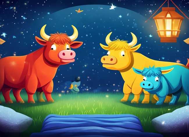 儿童睡前故事三头公牛上集 睡前故事 第19集 三头公牛