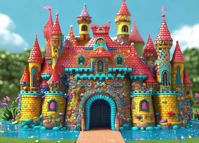 儿童城堡设计图、儿童城堡设计图案 儿童城堡设计图、儿童城堡设计图案