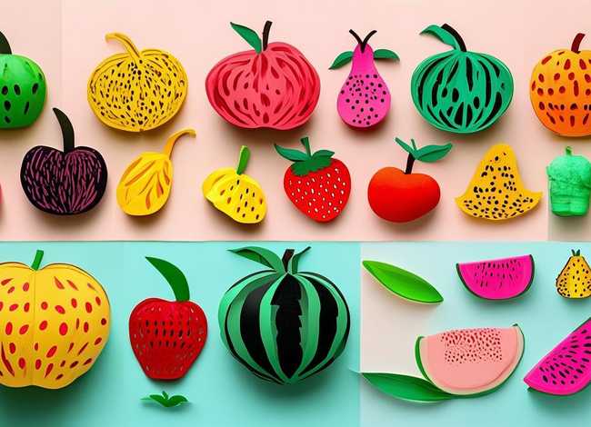 儿童水果剪纸图案大全 - 儿童水果剪纸图案大全图片