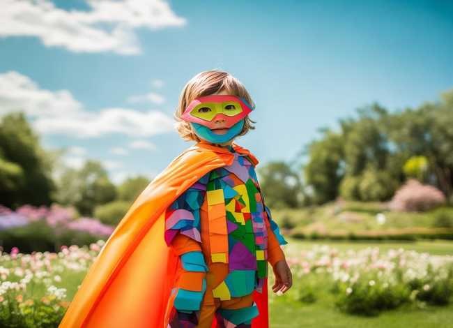 儿童超人、儿童超人环保服装制作