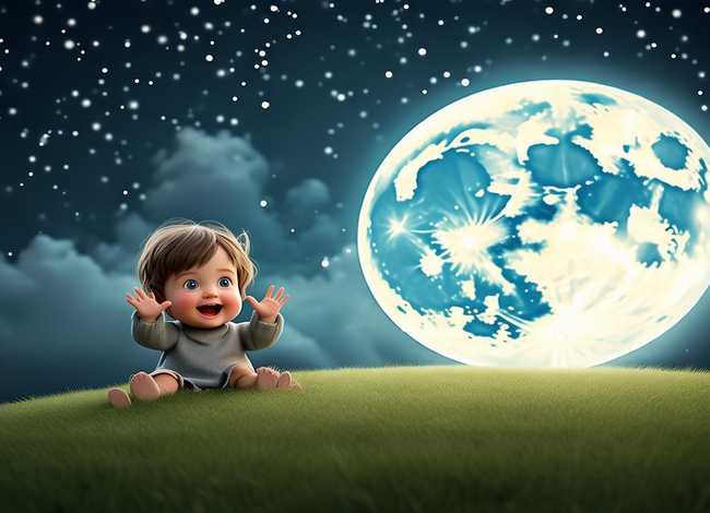 儿童故事月亮和我好，月亮和我的故事