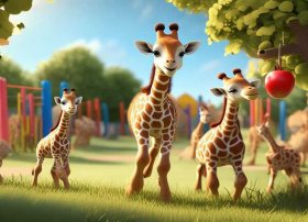 长颈鹿的幼儿故事、幼儿园长颈鹿的故事