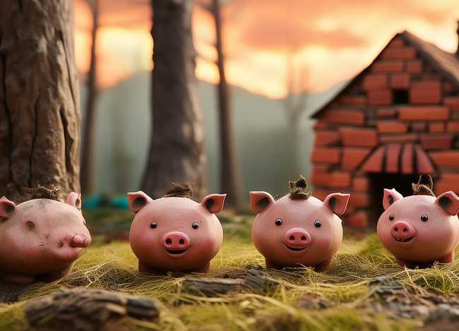 儿童故事三只小猪完整版 - 少儿故事三只小猪的故事