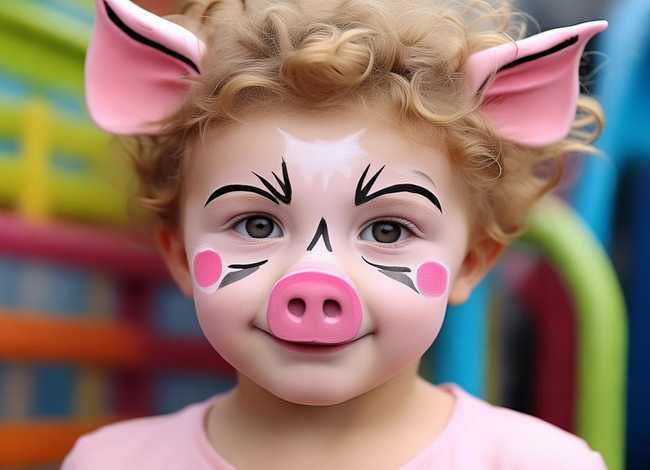 小猪儿童故事表演妆容（小猪猪儿童妆容）