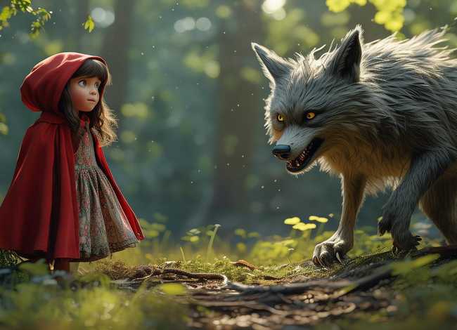 儿童故事大灰狼和小红帽的故事 有没有大灰狼和小红帽的故事