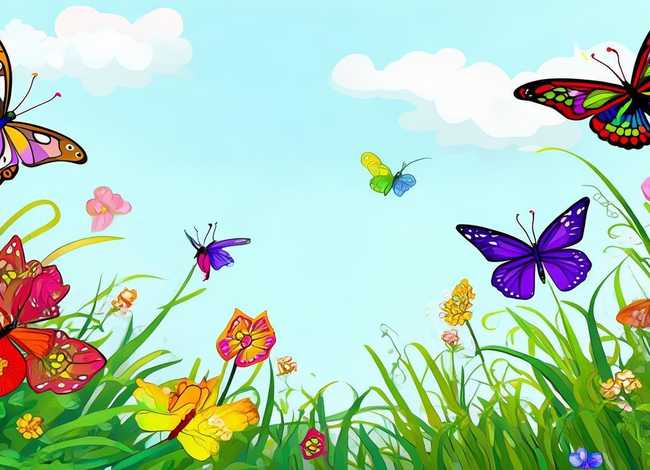 幼儿故事三只蝴蝶图片；幼儿故事三只蝴蝶图片大全