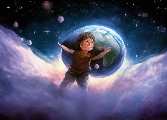 盘古开天地儿童故事，少儿故事盘古开天地