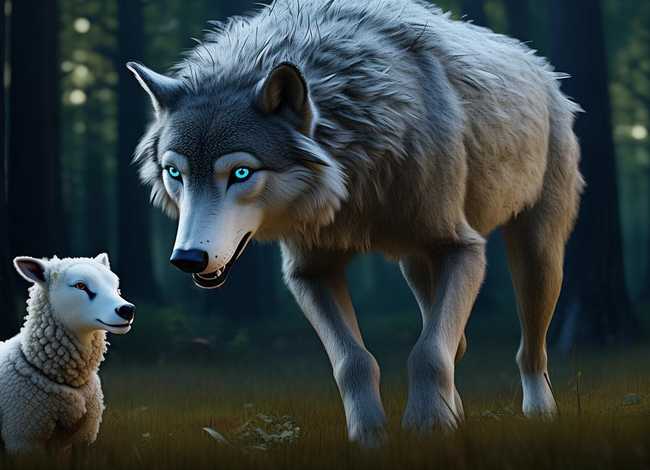 大灰狼吃小羊的故事在线听 大灰狼吃小羊的故事在线听书