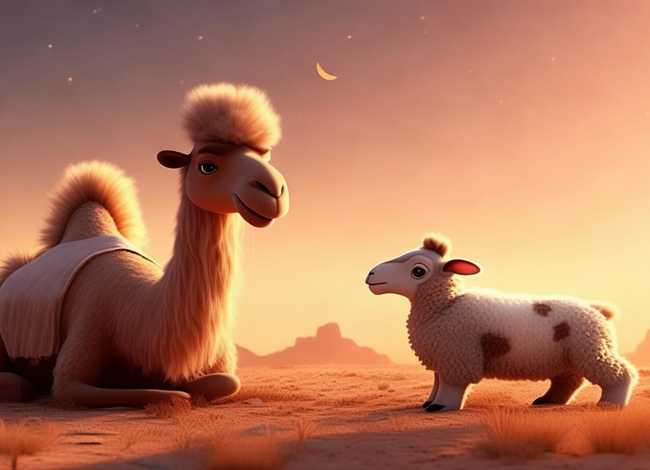 儿童睡前故事骆驼的故事，睡前故事骆驼和羊的故事