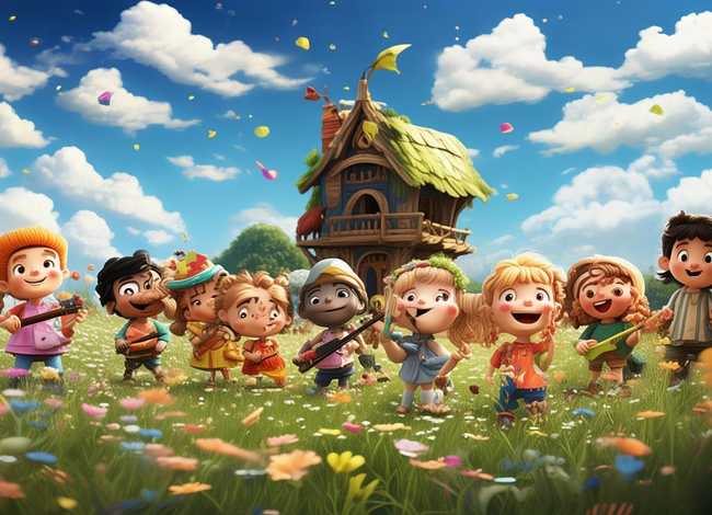 儿歌儿童画；歌曲儿童画歌词